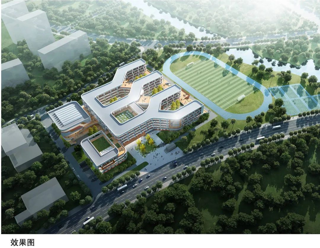 总投资约38亿设置48个班绍兴这所中学效果图流出